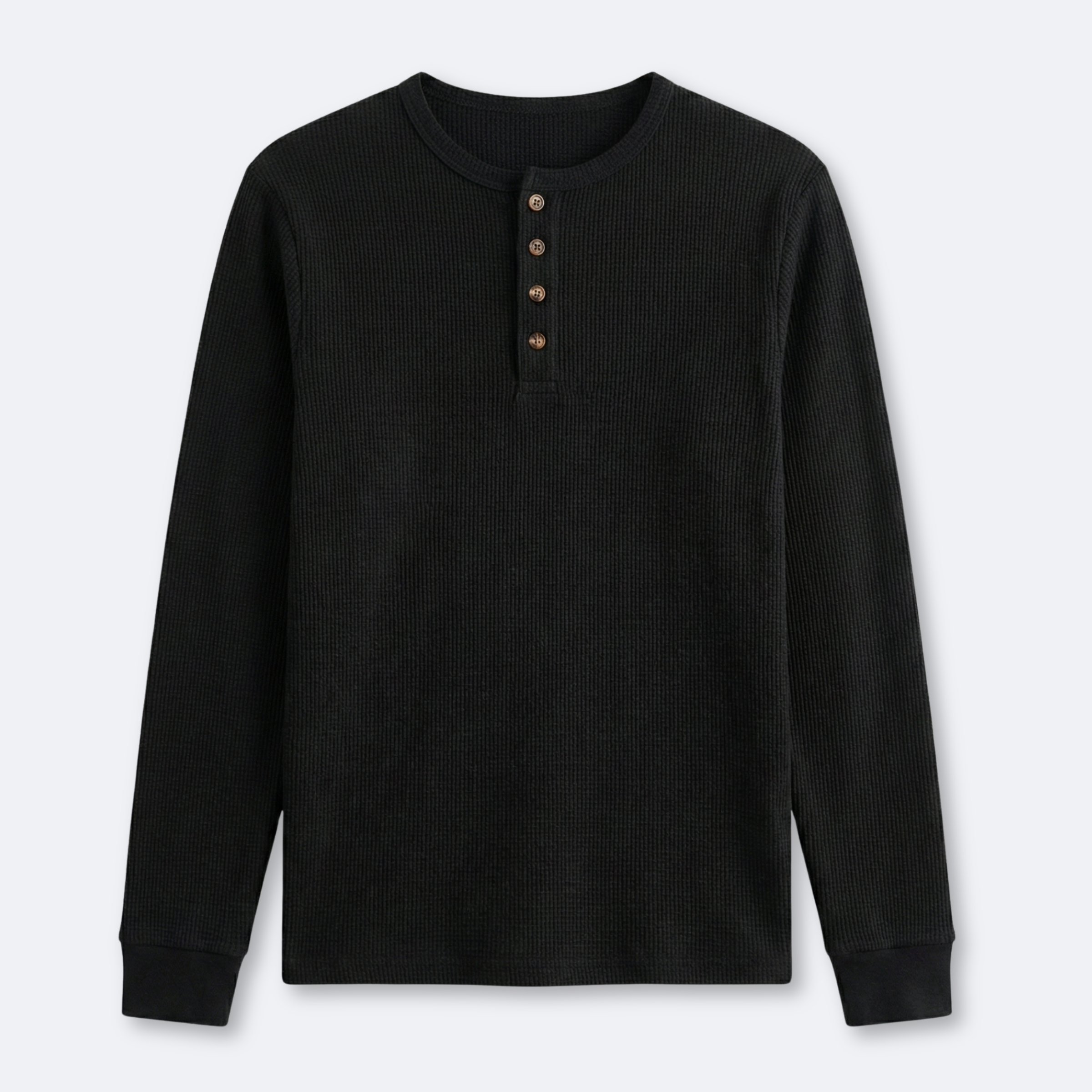 Antonio Waffle Henley Longsleeve